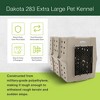 Dakota 283 Canine Rough and Tough Economy Pet Kennel, Heavy Duty Crate for Dogs and Cats with Ventilation Holes, X-Large, Sandstone - 2 of 4