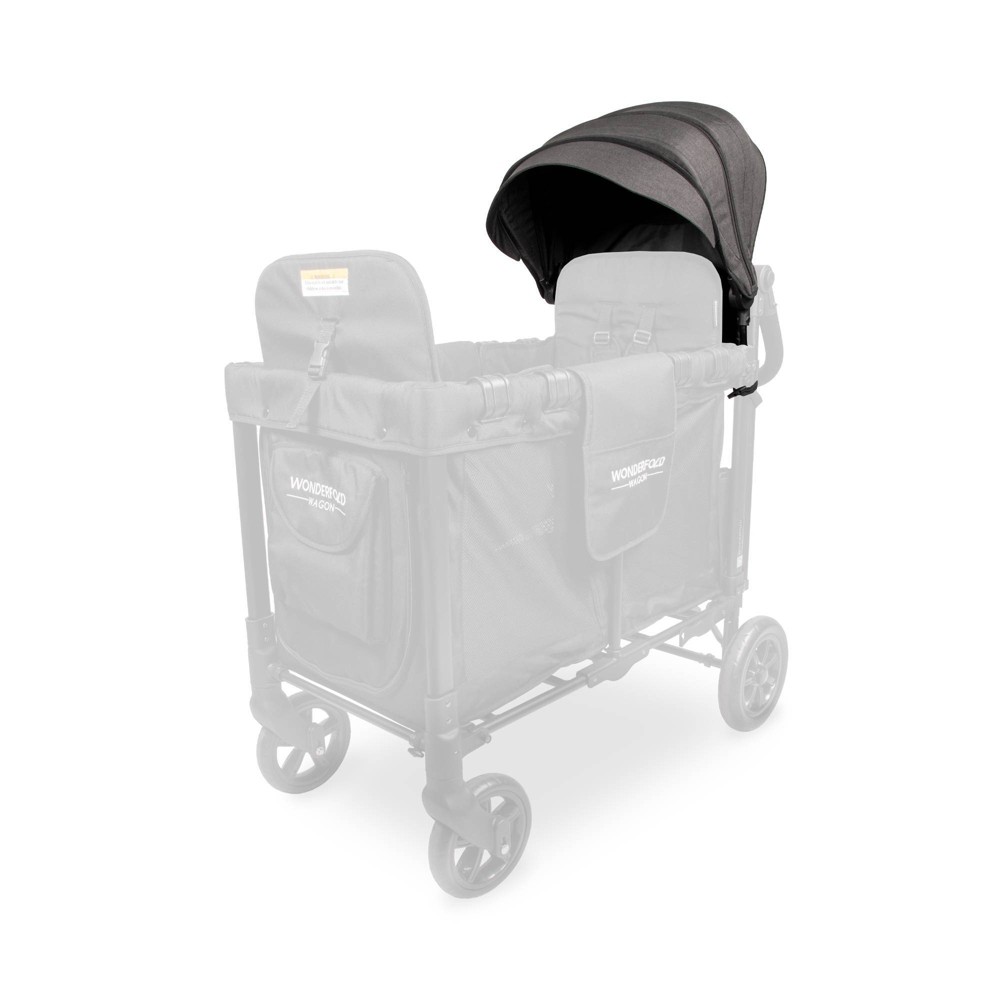Photos - Pushchair Accessories WONDERFOLD W2 Retractable Stroller Canopy - One