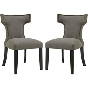 Modway Curve Dining Side Chair Fabric Set of 2