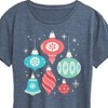Women's - Instant Message - Vintage Christmas Ornaments Short Sleeve Graphic T-Shirt - 2 of 4