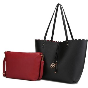 MKF Collection Amahia Women’s Reversible Shopper Tote Bag with Crossbody Pouch by Mia K - 1 of 4