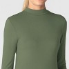 Wink Layers Women’s Long Sleeve Mock Neck Silky Tee - 4 of 4