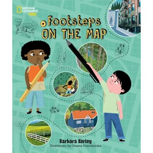 Footsteps on the Map - by  Barbara Kerley (Hardcover) - 1 of 1