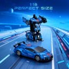 SUGIFT Transform Rc Cars for Boys, 2.4Ghz Remote Control Car 1:18 Scale Transforming Robot, 360° Rotation Car Toy Gifts for Boys 4-8 - 2 of 4