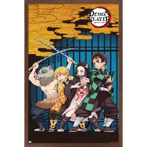 Trends International Demon Slayer - Group Art Framed Wall Poster Prints - 1 of 4