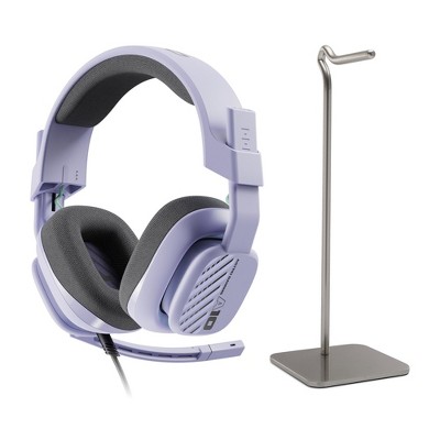 ASTRO Gaming A10 Gen 2 Headset PC (Lilac) Bundle with Metal Headphone Stand