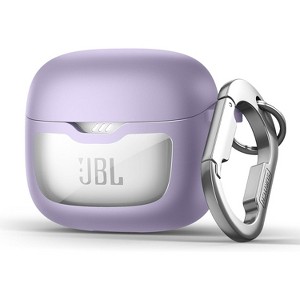 SURITCH Magnetic Bumper Case Compatible with JBL Tune Flex Earbuds, Rugged Shockproof Protective Covers with Magnetic Lid Lock & Carabiner - 1 of 3