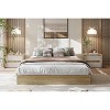 Full Size Wood Platform Bed Frame,Wooden Bed Frame Without Headboard, Wood Slat Support,No Box Spring Needed, Easy Assembly - 2 of 4