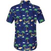 Men's Christmas Hawaiian Shirts Button Down Ugly X-Mas Christmas Vacation Long Sleeve Shirts - 3 of 4