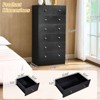 Karl Home Large 7-Drawer Dresser for Bedroom and Chest of Drawers with Sturdy Construction Wood Storage Organizer for Closet In Black - 2 of 4