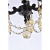 Elegant Lighting Lillie 3 light Dark Bronze Pendant Clear Royal Cut Crystal - 4 of 4