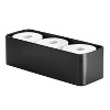 mDesign 3-Roll Steel Toilet Paper Storage Holder Matte Black (25983) - 4 of 4