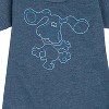 - Blue's Clues & You! - Blue Outline Graphic Short Sleeve Fleece Dress - 2 of 4