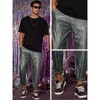INSPIRE CHIC Men's Sparkly Sequins Dance Metallic Pants - 4 of 4