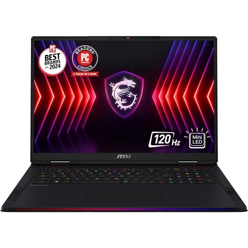 Msi Raider 18 Hx 18” 120hz Uhd+ Gaming Laptop: Core I9-14900hx, Geforce ...