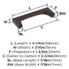 Amerock Merced Pull for Cabinets, Drawers, and Furniture - 4 of 4