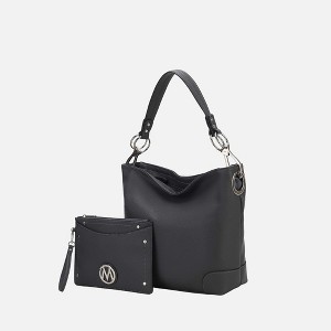 MKF Collection Viviana Vegan Leather Hobo Bag with Matching Wristlet by Mia K - 1 of 4