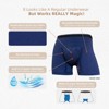 TIICHOO Washable Incontinence Underwear for Men with Front Fly Cotton Leakproof Underwear 3 Pack - 2 of 4