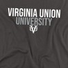 Virginia Union University Official Stacked Adult T Shirt, Charcoal - 2 of 4