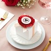 Bright Creations 250 Pack Heart Stickers, 1.25" Clear Vinyl Labels for Valentines Greeting Cards, Seals Envelope for Invites & Letters - 4 of 4