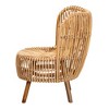 bali & pari Nagoya Natural Rattan Wide Seat Lounge Chair Natural Brown: Handcrafted, No Assembly Indoor Furniture - 4 of 4