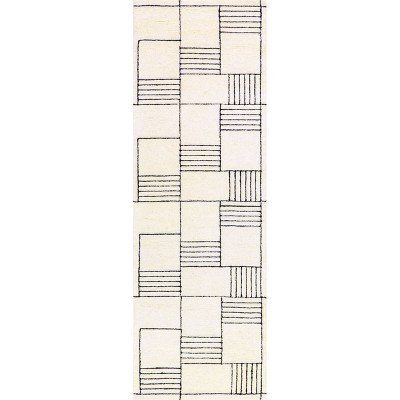 Nuloom Danika Abstract Checkered Wool Indoor Area Rug