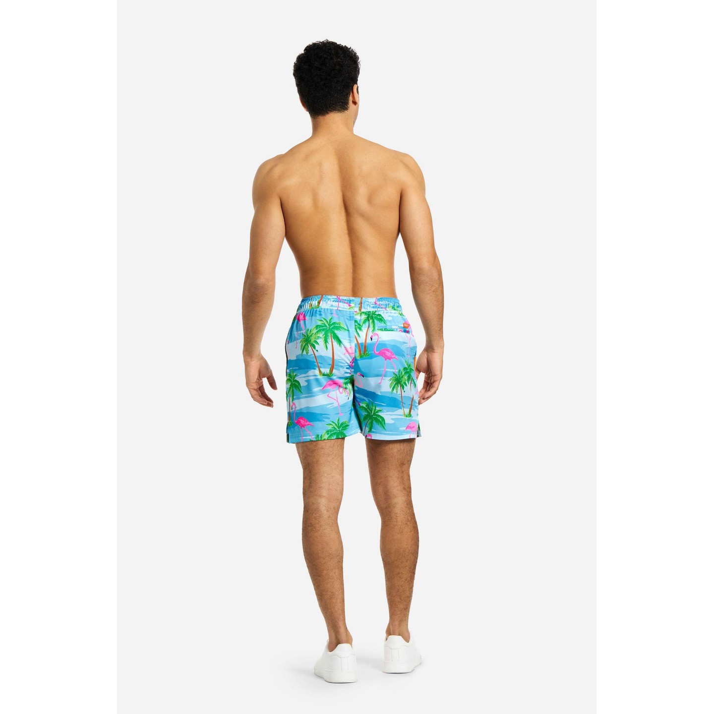 Мужские шорты OppoSuits Neon Colored Swim Shorts For Men - Neon Beach & Pool Shorts - Loose Fit - Including Drawstrings & Zippers - Green - Size Large, цвет: Разноцветный — фото 2