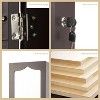 Yukimo Door Hanging Mirror Jewelry Armoire with Full Length Mirror, 6 Drawers, and Lockable Storage Cabinet - 3 of 4