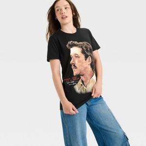 Women's Morgan Wallen Problem Short Sleeve Graphic T-Shirt - Black - 1 of 3