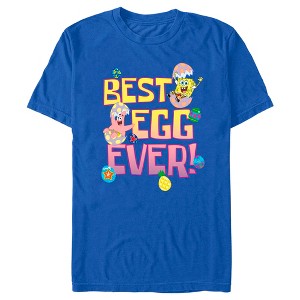Men's SpongeBob SquarePants Easter Best Egg Ever Friends T-Shirt - 1 of 4