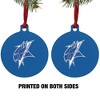 Elizabeth City State University Primary Logo Aluminum Holiday Christmas Tree Ornament  3.0" (7.6 cm) x 3.37" (8.6 cm) - 2 of 4