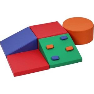 TackView Foam Climbing Blocks for Toddlers , Soft Indoor Set for Climbing, Crawling, and Sliding , Lightweight and Easy to Clean - 1 of 4