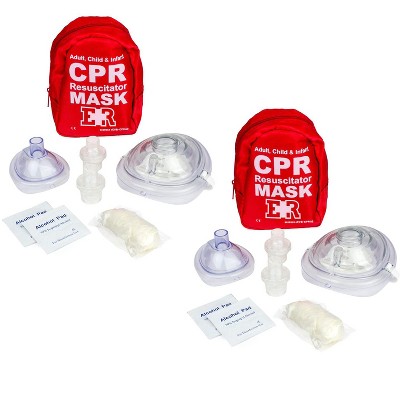 Adult and Infant CPR Mask Combo Kit
