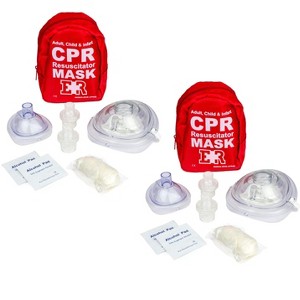 Adult and Infant CPR Mask Combo Kit - 1 of 2