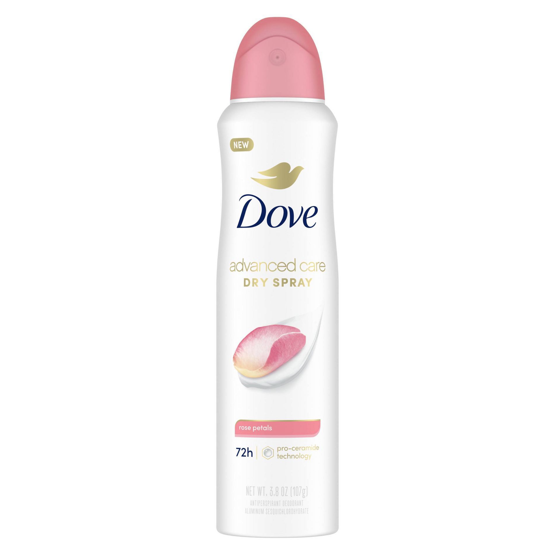 Dove Beauty Advanced Care Rose Petals 72-Hour Women's Antiperspirant & Deodorant Dry Spray - 3.8oz