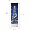 16x47 Tree Canvas 5 Color - Changing LEDs Dynamic Holiday Party Backdrop Decor,changing LED light enhances the festive vibe - 4 of 4