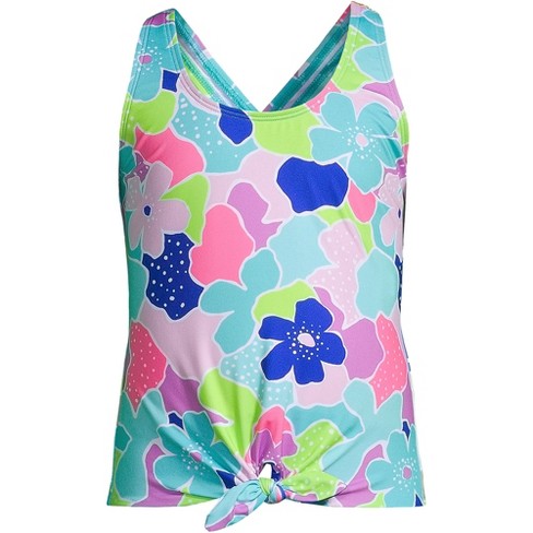 Lands' End Girls Slim Sport Tankini Swimsuit Top : Target