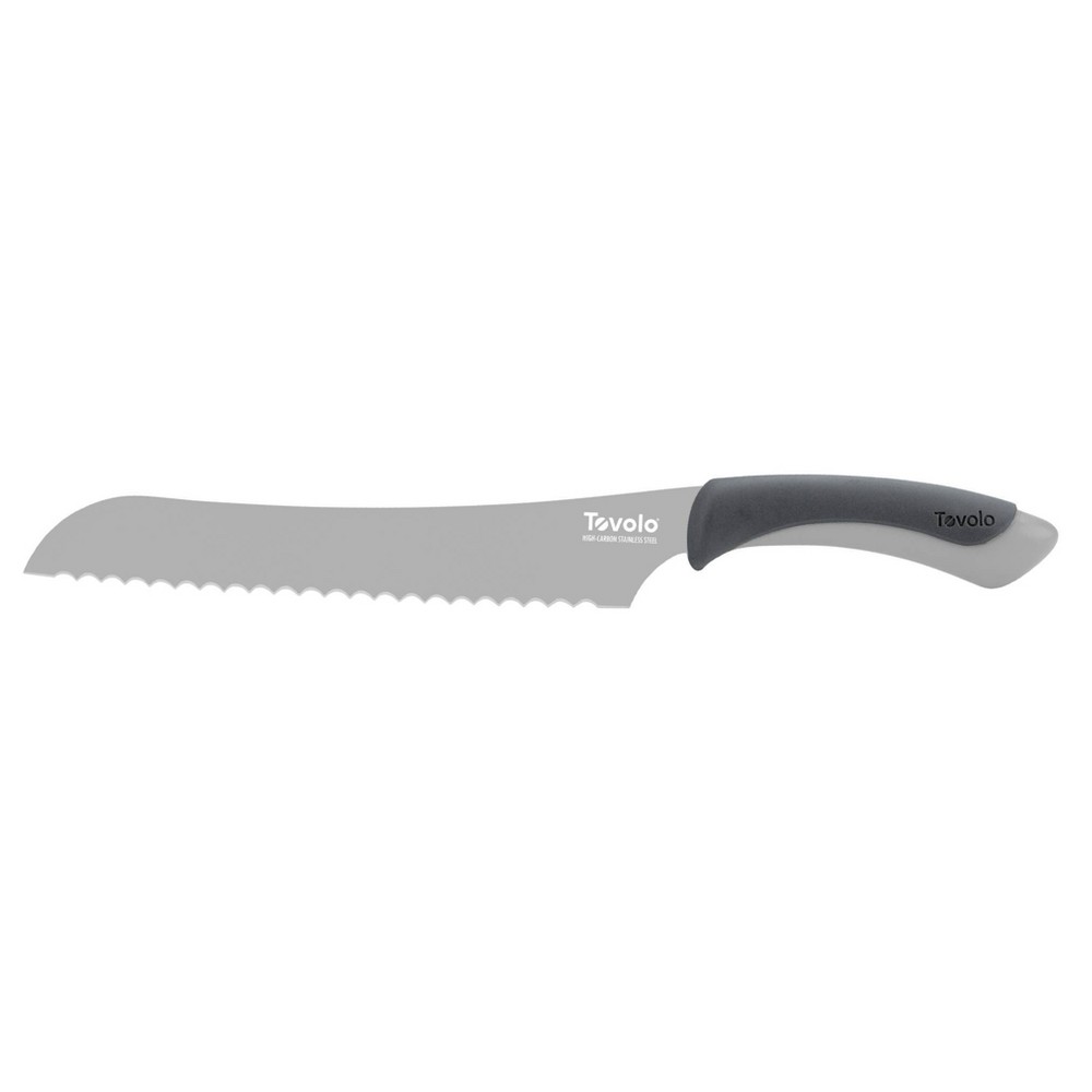 Tovolo Comfort Grip 8.5" Bread Knife Oyster Gray 