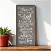 Slickblue Inspirational Christian Wood Sign – God Created You Too Quote – Rustic Wall Accent – 9x18, Grey-White - 2 of 3