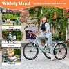 Docred Adult Tricycles 3 Wheel 7 Speed 20/24/26 inch Cruise Bike Adults Tricycle with Basket Recreation Shopping Exercise for Seniors Women Men - 2 of 4