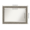 Amanti Art Attic Aged Beveled Wood Framed Bathroom Vanity Wall Mirror - 3 of 4