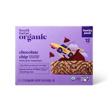Organic Chocolate Chip Whole Grain Baked Bar - 15.24oz/12ct - Good & Gather™