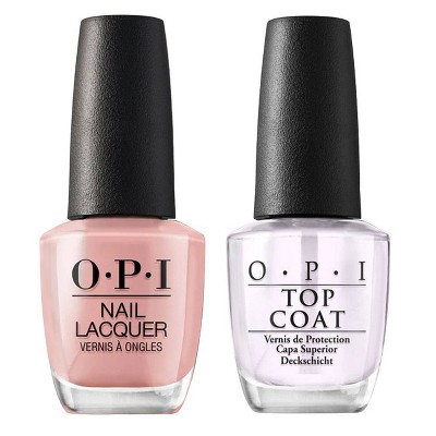 OPI Nail Polish Top Coat/Base Coat - 2pk