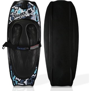 SereneLife Water Sport Kneeboard with Hook for Kids & Adults - Black and Blue - 1 of 4