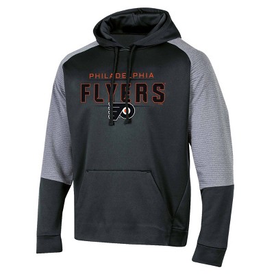 NHL Philadelphia Flyers Men's Edge Poly Textured Hoodie - Gray S