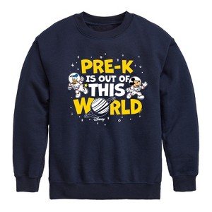 Boys' - Disney - Pre-K Out Of This World Graphic Long Sleeve Fleece Sweatshirt - 1 of 4