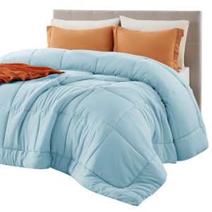 Bedsure Comforter Duvet Insert - Quilted Comforters Queen Size, All Season Duvet, Down Alternative Bedding, with 8 Tabs, Gifts for Women/Men, White,Qu - 1 of 4