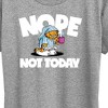 Women's - Garfield - Nope Not Today Short Sleeve Graphic T-Shirt - 2 of 4