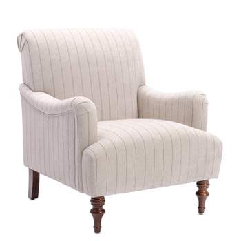 Comfort Pointe Seville Striped Arm Chair Sea Oat