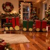 Christmas Iron Train Decor with Gift-Shaped Carriages - 3 of 4